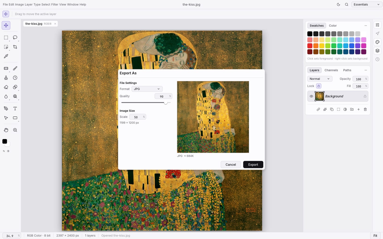 moss image photocraft PSD editing and practical exports