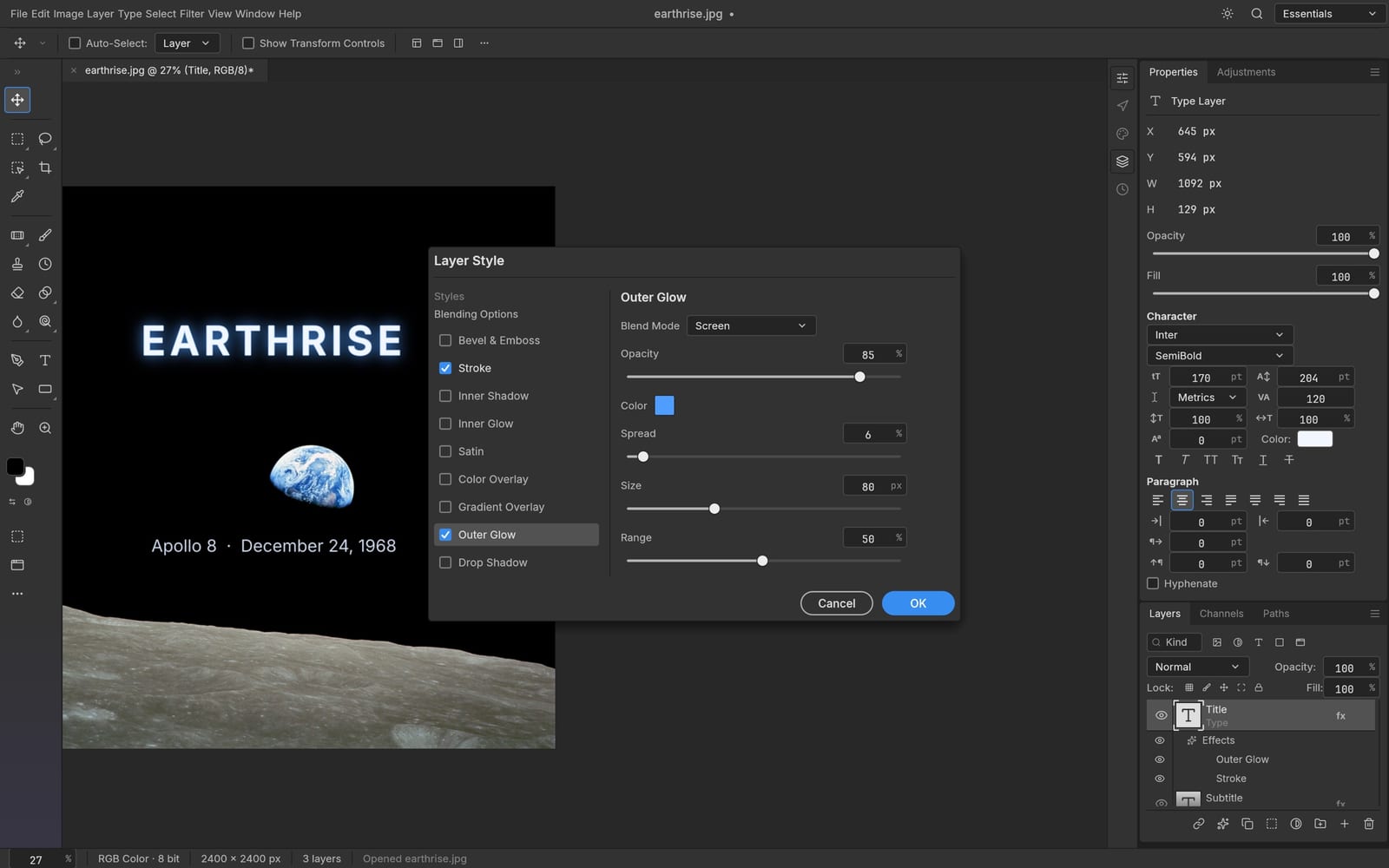 moss image photocraft saved results, ready for another session